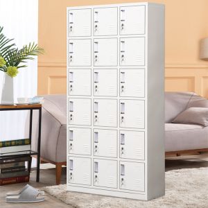 Scratch Resistant 18 Door Locker Cold Rolled Steel Student Closet