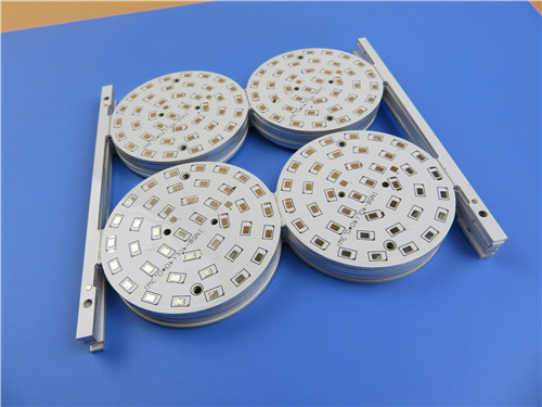1.0 W/MK 75um dielectric Aluminum Substrate PCB For 9W LED Lighting