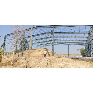 Wholesale Lightweight Benefits Prefabricated Steel Structure Warehouse with Dormitory from china suppliers