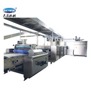 Width 800mm Bakery Biscuit Production Plant / Industrial Biscuit Machine 600kg/H