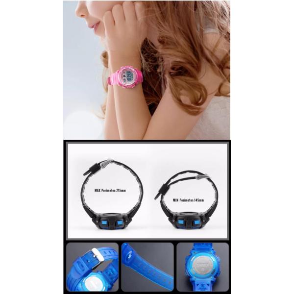 Children Polyester 1.5 Inch Blue Smart Watch Waterproof Plastic Smart