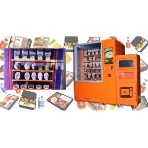 Refrigerated Cooling Food Vending Machine , Healthy Meal Vending Machine With