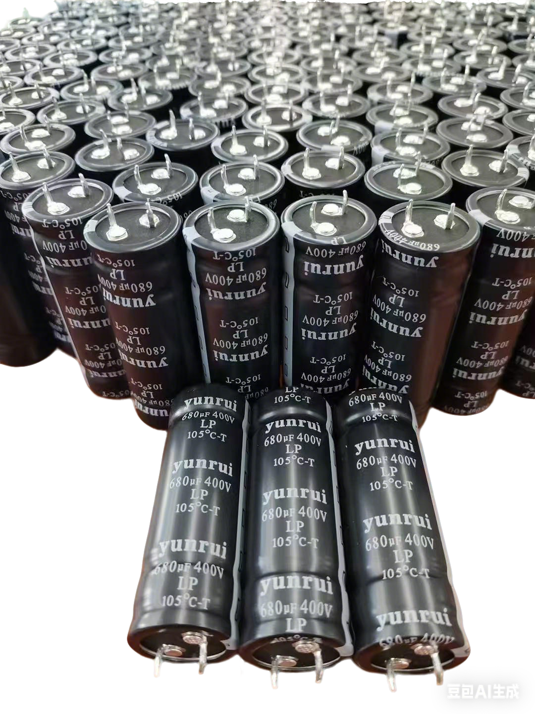 Electrolytic Capacitor of Welding Machine With Two Short Hard Legs and Horn