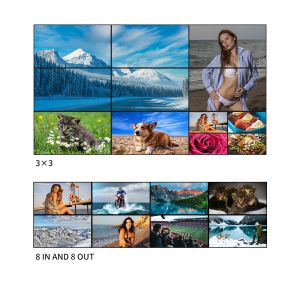 Versatile 8x HDMI Matrix Switcher with 30-60Hz Frequency Response and HDMI2.0