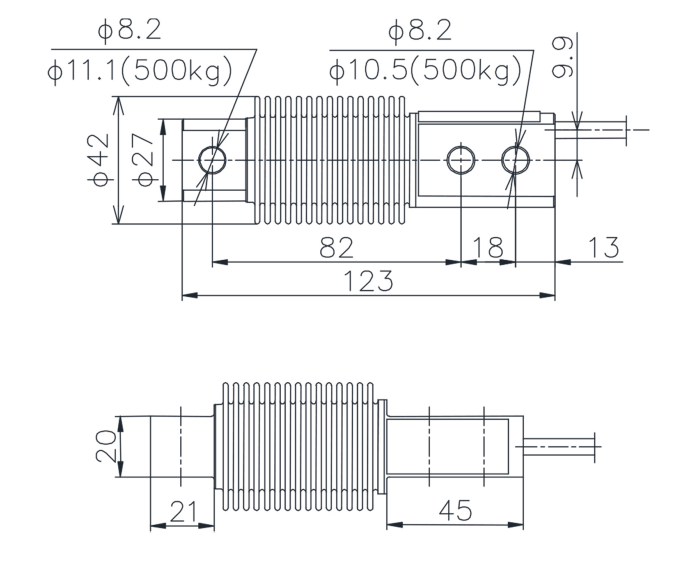 High-Precision Bellows Load Cell WL-129 Sealed Solution For Dosing & Tank Weighing 5-500kg Stainless Steel