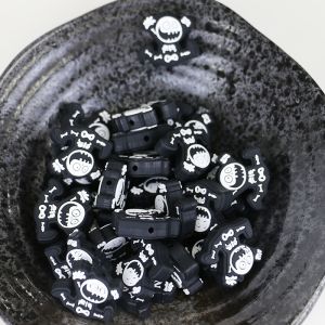 Custom Non-toxic Silicone Teething Beads With Hole for Baby Teething focals for