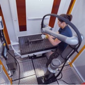 Welding Robot Arm OMRON TM12 With 6 Axis Robotic Arm Used For Welding As