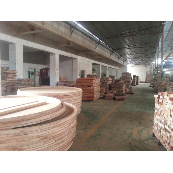 Restaurant Wedding Dining Chairs Round Back Solid Wooden Material