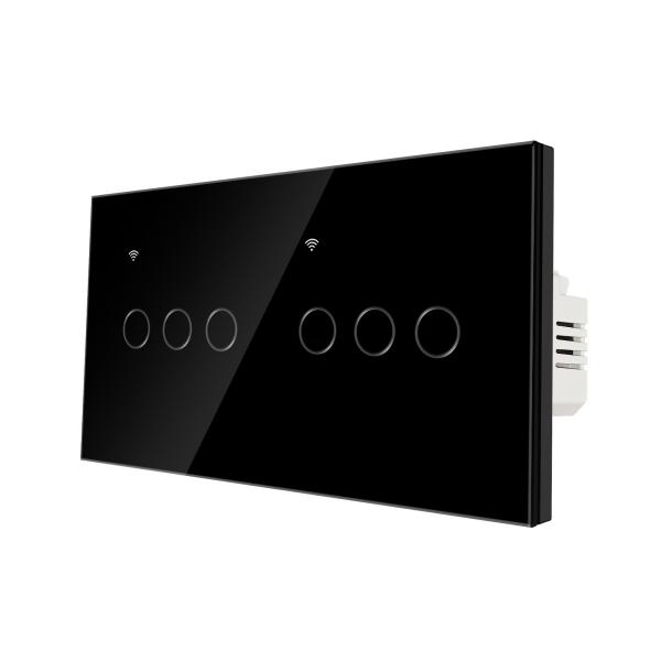 Quality 157 Type Eu Tuya Home Wifi Buttons UL94V0 Smart WIFI Switch 240V Bluetooth Wall Switch For IOS Android App Conrtrol for sale