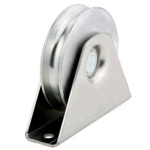 Galvanized U Groove Sliding Gate Wheel With Internal Bracket