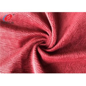 Burnout Polyester Brushed Velboa Fabric , Velvet Sofa Fabric Warm Keeping