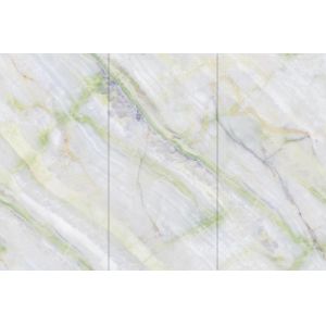 Light Green White Polished Glazed Tile 900x1800mm Indoor Floor