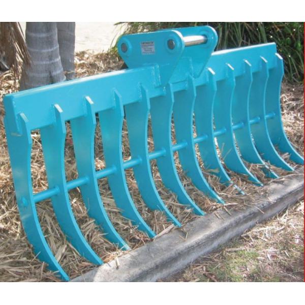 Mining 3 Ton 5 Ton 10 Ton Excavator Grass Rake standard
