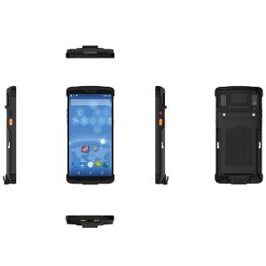 Wholesale Android 8.1 Barcode Scanner Handheld PDA Devices NFC Reader with 6.0inch Full Screen from china suppliers