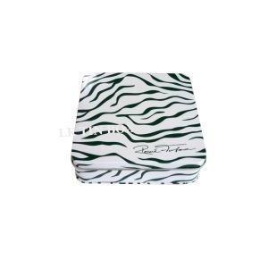 130mm Coffee Tea Sqaure Storage Tin Box Packaging Containers With Plug Lid