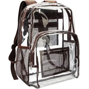 Transparent Clear Backpack See Through Security Clear Backpack Heavy Duty