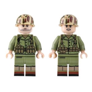 WW2 U.S army combat action figures soldiers with military figures weapons and