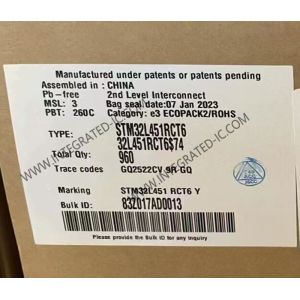 Wholesale STM32L451RCT6 Microcontroller MCU 32Bit Single Core Microcontrollers 80MHz Embedded MCU from china suppliers