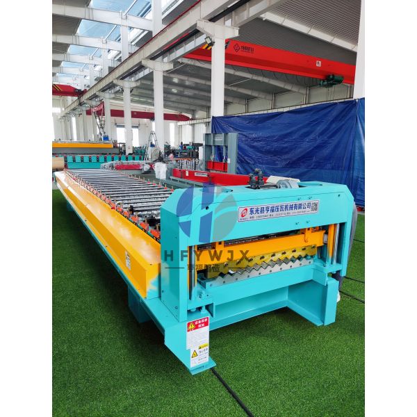 Corrugated Sheet Roll Forming Machine With Intelligent PLC Control
