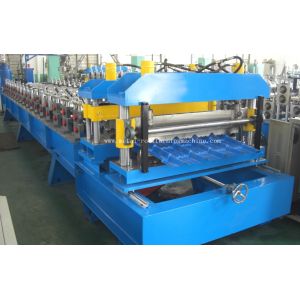 Wholesale 18 Stations 0.6MM Forge Metal Tile Roll Forming Machine Hydraulic Automatic Cutting from china suppliers