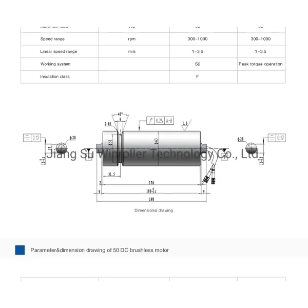 Winroller S2 Work Mode Roller Direct Drive Motor Roller