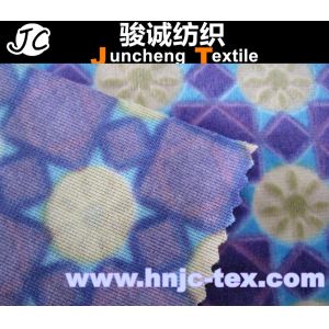 100% polyester printed burnout velboa fabric/ printing / fabric printed/bedding