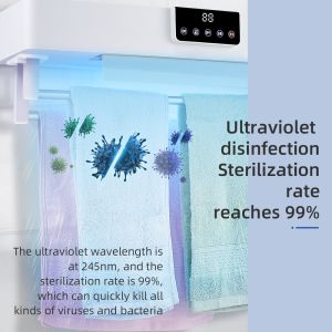 UV Disinfection Dehumidification Drying Towel Rack Waterproof Human Body