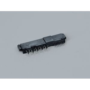 High-Speed SAS 29P IDC Female Pin Connector 180° with Locating Peg, Phosphor