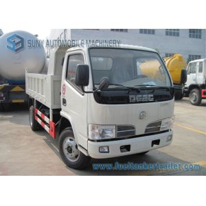 Dongfeng 2 Axles Small Dump Garbage Trucks 4x2 Drive 5 ton - 6 ton capacity