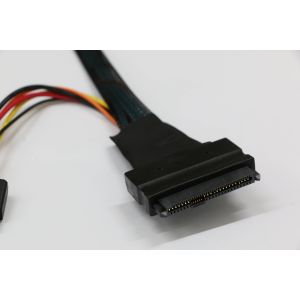 Oculink SAS SFF-8611 TO SFF-8639+SATA 15P L=500mm