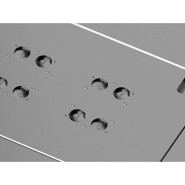 Transparent button (1*4) / Cold runner / Three-plates mold No.24671