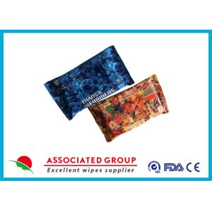 China Portable Water Baby Wipes 10PCS Plain Spunlace Nonwoven Fabric With Sticher No Scent on sale