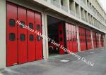 Aluminum Seal Accordion Doors Multi Panels Hinged Industrial Garage Doors