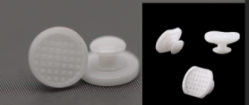 Ceramic Lingual Buttons 10pcs Pack Round or Rectangular