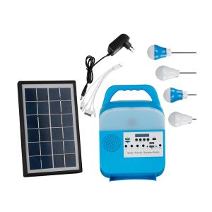 IP65 ABS Household Solar Portable Lighting Lithium Battery 5V Audio Charging