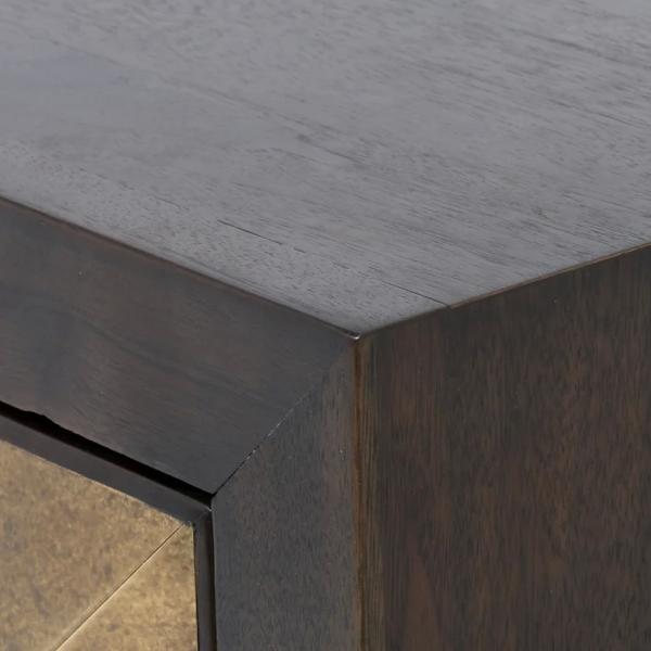 Dark Solid Wood Walnut Sideboard Wooden Buffet Cabinet OEM