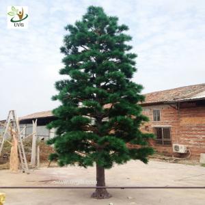 Wholesale UVG new outdoor christmas decorations artificial pine tree for road ornament made in china GRE065 from china suppliers