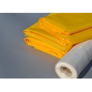 White And Yellow Polyester Screen Printing Mesh Widely Used In Filtering