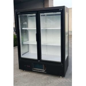 Fresh flowers display refrigerated preservation three-sided glass display case