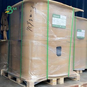 80GSM 90GSM Kraft Liner Board , Semi Extensible Kraft Paper For Cement Bags