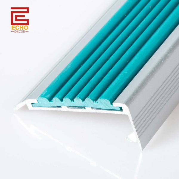 Non Slip Wide Stair Nose Stair Capping Trim Aluminum Metal Stair Nose Tile
