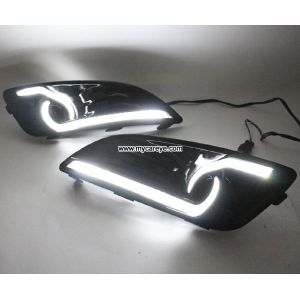 Ford Fiesta DRL LED daylight driving Lights guide turn signal for cars