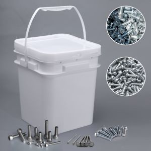 High Quantity 5L 9L 12L 18L 20L Rectangular Square Plastic Bucket For Hardware