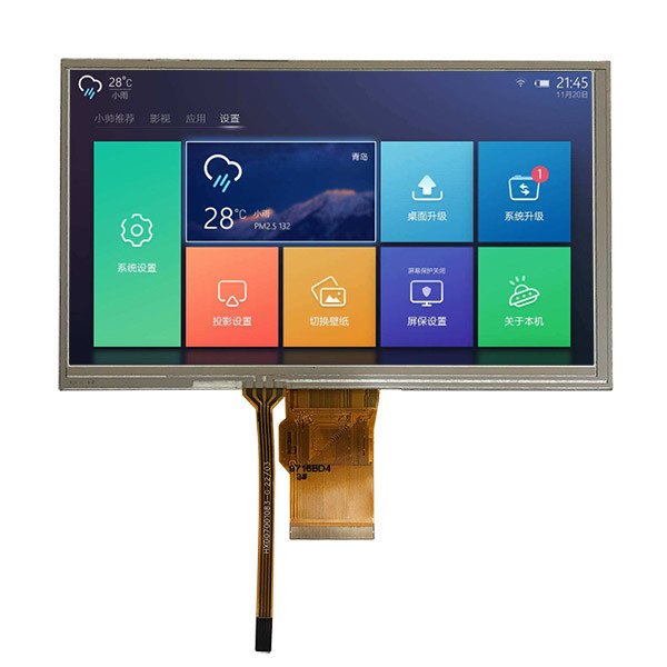 7 Inch TFT LCD 800x480 Dots Display RGB 24 Bit Interface With Resistive Touch