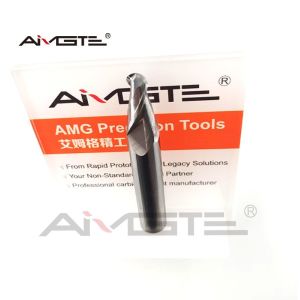 0.6μm / 0.8μm Tapered Ball Nose End Mill 75mm For Aluminum