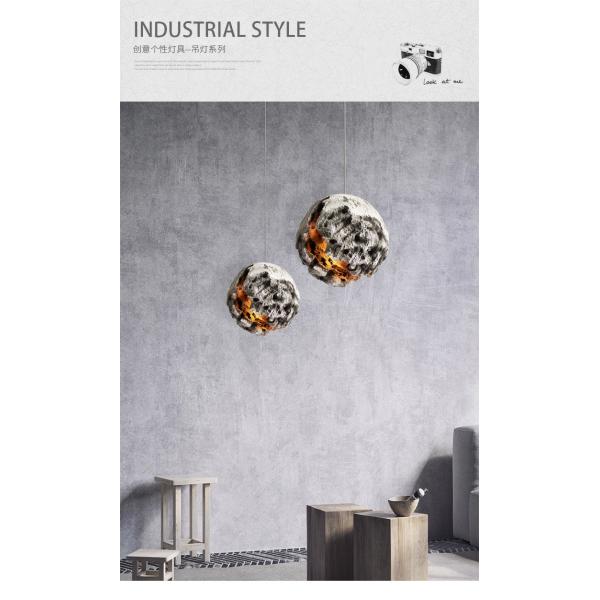 Irregular Planet Wabi Sabi LED Chandelier Restaurant Bedroom Model Room hanging Lighting(WH-VP-170)