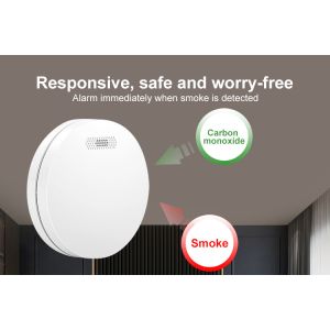 3 Years Battery Wireless Interconeted Smoke Alarms Detector Smok Alarm With ABS