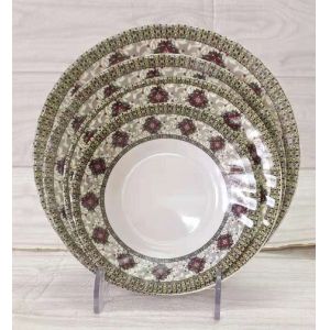 China High Heat Resistance Melamine Salad Plate for Customized Serving on sale