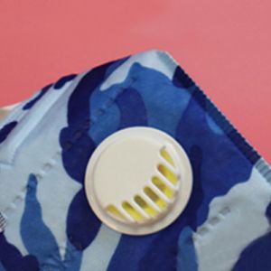 Five Layer Lug Sterile Camouflage KN95 Civil Face Mask Disposable CE With Valve