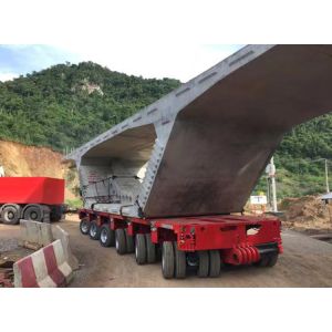 Low Deck Detachable Gooseneck Trailer With 8 Axles Dolly Lowboy Modular Semi
